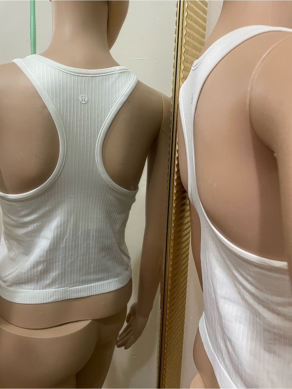 lululemon athletica Ribbed White Racerback Tank - Picture 4 of 9